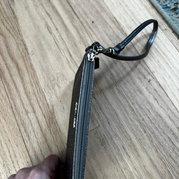 Silver Coach wristlet - Picture 7 of 8